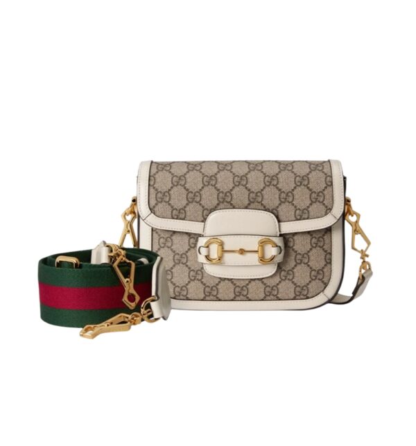 구찌[gucci/OC]홀스빗 1955 미니 숄더백(GG수프림/화이트)
