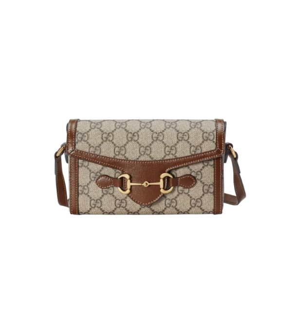 구찌[gucci/OC]홀스빗 1955 미니백(GG수프림 베이지/에보니)