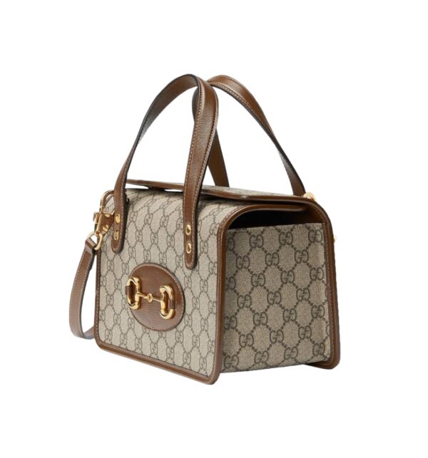 구찌[gucci/OC]홀스빗 1955 탑 핸들 스퀘어 미니백(GG수프림/브라운)
