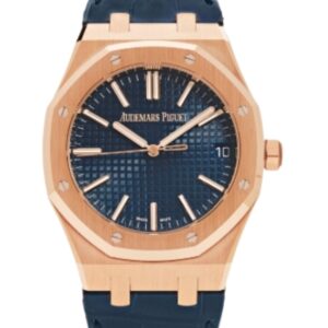 오데마피게 로얄오크 Selfwinding 41mm 15510OR.OO.D315CR.02 Rose Gold Leather Blue Dial[APS]