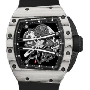 리차드밀 RM061-01 43mm White Ceramic Rubber Strap Skeletonized Dial[ZF]