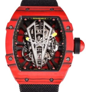 리차드밀 RM27-03 40mm 'Tourbillon' Red Carbon Case Textile Strap Skeletonized Dial[BBR]