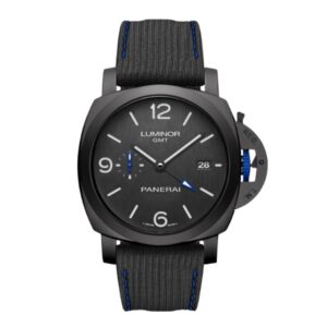 파네라이 루미노르 Base GMT 44mm PAM01176 Black Ceramic Black Canvas Strap Black Dial[VS]