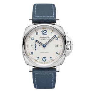파네라이 루미노르 Due 42mm PAM00906 Steel Leather Strap White Dial[VS]