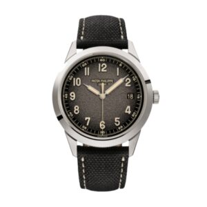 파텍필립 칼라트라바 40mm 5226G-001 White Gold Canvas Strap Arabic Numerals Black Dial[PPF]