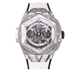 위블로 빅뱅 Sang Bleu 418.NX.2001.RX.MXM20 45mm Titanium White Rubber Strap Skeletonized White Dial[HB]