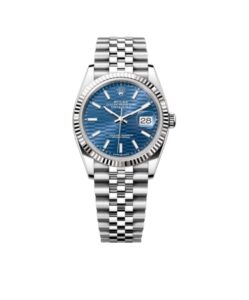 롤렉스 데이저스트 36mm 126234-0049 Full 904L Fluted Motif Blue Dial Jubilee[CLEAN]