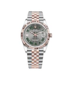 롤렉스 데이저스트 36mm 126231-0029 Half Rose Gold Roman Numerals Wimbledon Grey Dial[CLEAN]