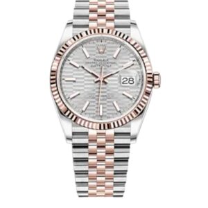 롤렉스 데이저스트 41mm Counterweight 126331-0018 Half Rose Gold Fluted Silver Dial Jubilee[ARF]