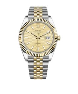 롤렉스 데이저스트 41mm Counterweight 126333-0022 Half Yellow Gold Fluted Champagne Dial Jubilee[ARF]