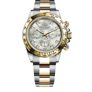 롤렉스 데이토나 40mm 116503 Half Gold Diamond Mop Mother Of Pearl Dial[CLEAN]