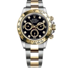 롤렉스 데이토나 40mm 116503-0008 Half Gold Diamond Mop Black Dial[CLEAN]