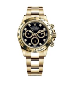롤렉스 데이토나 40mm 116508 Full Yellow Gold Diamond Mop Black Dial[CLEAN]