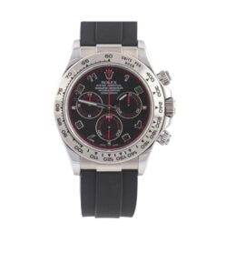 롤렉스 데이토나 40mm 116519LN White Gold Rubber Strap Arab Number Racing Black Dial[CLEAN]