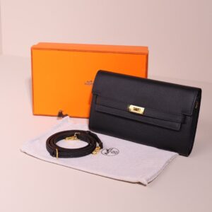 [국내배송]에르메스 켈리 클래식 투 고 장지갑 앱송 팔라듐 하드웨어 누아