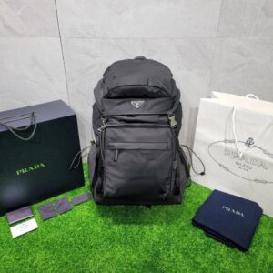 [국내배송]프라다 리나일론 사피아노 가죽 백팩