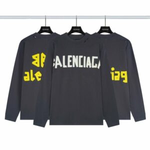 [국내배송]발렌시아가 테이프로고 긴팔티