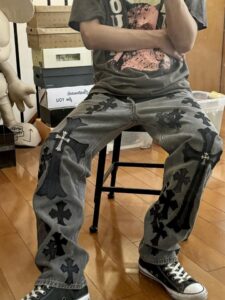 [국내배송]크롬하츠 X s e x 레코드 스페셜 블랙 데님