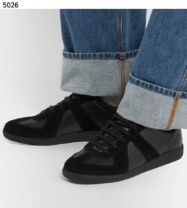 [국내배송]마르지엘라 블랙 독일군 스니커즈 올블랙