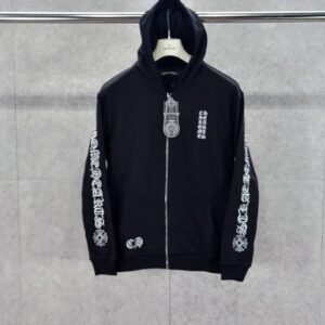 [국내배송]크롬하츠 세로로고 후드집업