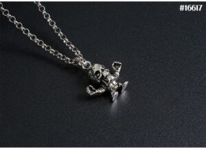 [국내배송]크롬하츠 다이아 포티 스컬 펜던트 네크리스