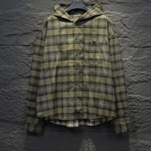 [국내배송]발렌시아가 체크 후드 셔츠