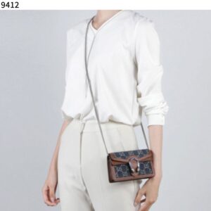 [국내배송]구찌 [GUCCI] 수입고급 구찌 미니크로스 디오니소스 데님브라운