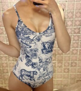 [국내배송]디올 [ D*OR ] 수입 리비에라 원피스 수영복 뜨왈 드 주이 스윔수트