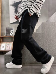 [국내배송]메종마르지엘라 세미와이드 밴딩팬츠