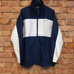 [국내배송]발렌시아가 로고 배색 윈드 브레이커 세미 오버핏