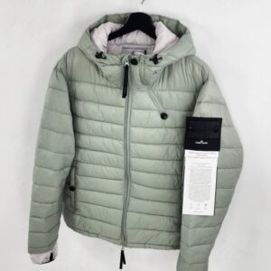 [국내배송]스톤아일랜드 우븐 챔버스 지퍼 경량 후드 패딩