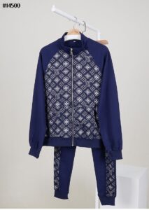 [국내배송]루이비통 남성 테크니컬 모노그램 코튼 지퍼 트랙 탑 & 트랙 조거 팬츠 셋