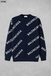 [국내배송]발렌시아가 올 오버 로고 자카드 울 니트 풀오버