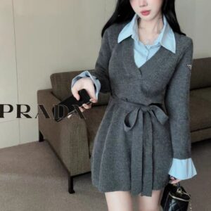 [국내배송]프라다 밀리 셔츠 니트 원피스