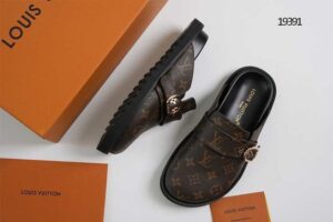 [국내배송]루이비통 코지 클로그 뮬 슬리퍼