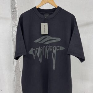 [국내배송]발렌시아가 X 리퀴파이드 로고 워싱 티셔츠