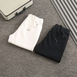 [국내배송]제냐 신상 와펜자수로고 럭셔리 밴딩 양모슬랙스