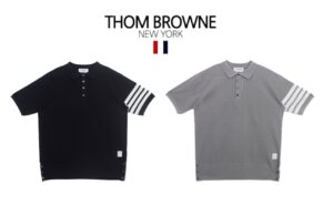 [국내배송]톰브라운 4버튼 오버핏 카라티(2color)