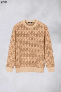 [국내배송]팬디 FF 자카드 울 블렌드 니트 풀오버 (슬림핏)