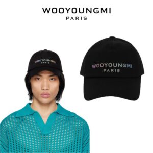 [국내배송]우영미 렌티큘러 엠브로이드 볼캡(블랙)