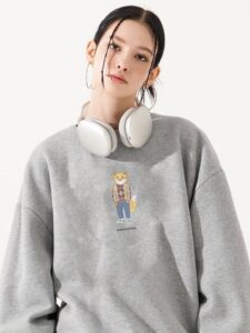 [국내배송]메종키츠네 아가일니트여우 맨투맨