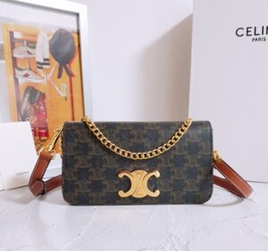 [국내배송]셀린느 멀티포쉐트 트리오페 캔버스 체인 숄더백