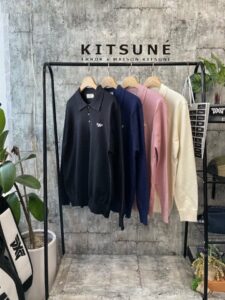 [국내배송]메종키츠네 삼색여우 카라니트