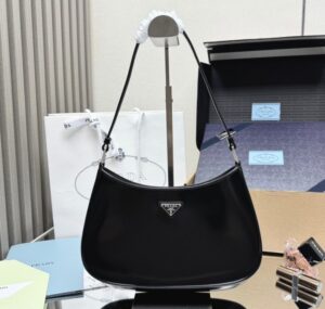 [국내배송]프라다 클레오 브러시드 레더 호보백 1BC499