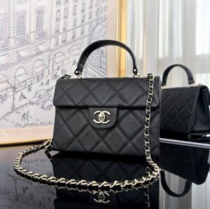 [국내배송]샤넬 CC로고 탑핸들 턴락 플랩백 AS4711