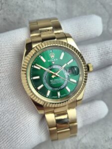 [국내배송]로렉스 스카이드웰러 옐로우골드 그린다이얼