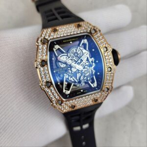 [국내배송]리차드밀 RM35-02 라파엘 나달 스켈레톤 풀다이아몬드 리미티드에디션 (블랙스트랩)