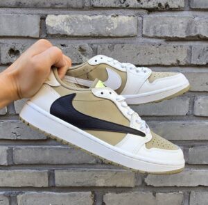 [국내배송]조던1 X 트레비스스캇 골프 뉴트럴 올리브