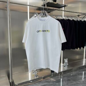 [국내배송]오프화이트 2025SS 자수로고 시그니쳐 티셔츠