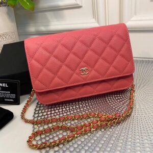 [국내배송]샤넬 WOC 캐비어 금장 뉴버젼